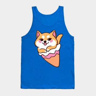 Ice Cream Shibe Tank Top